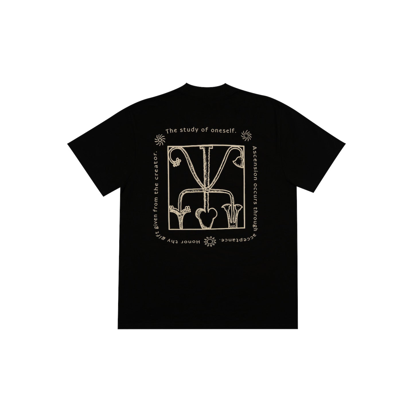KNOW THYSELF T-SHIRT BACK PRINT BY HER KAI & I