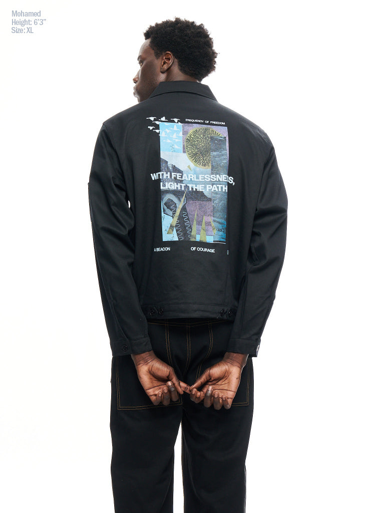 FREEDOM IN UNION WORK JACKET - BLACK