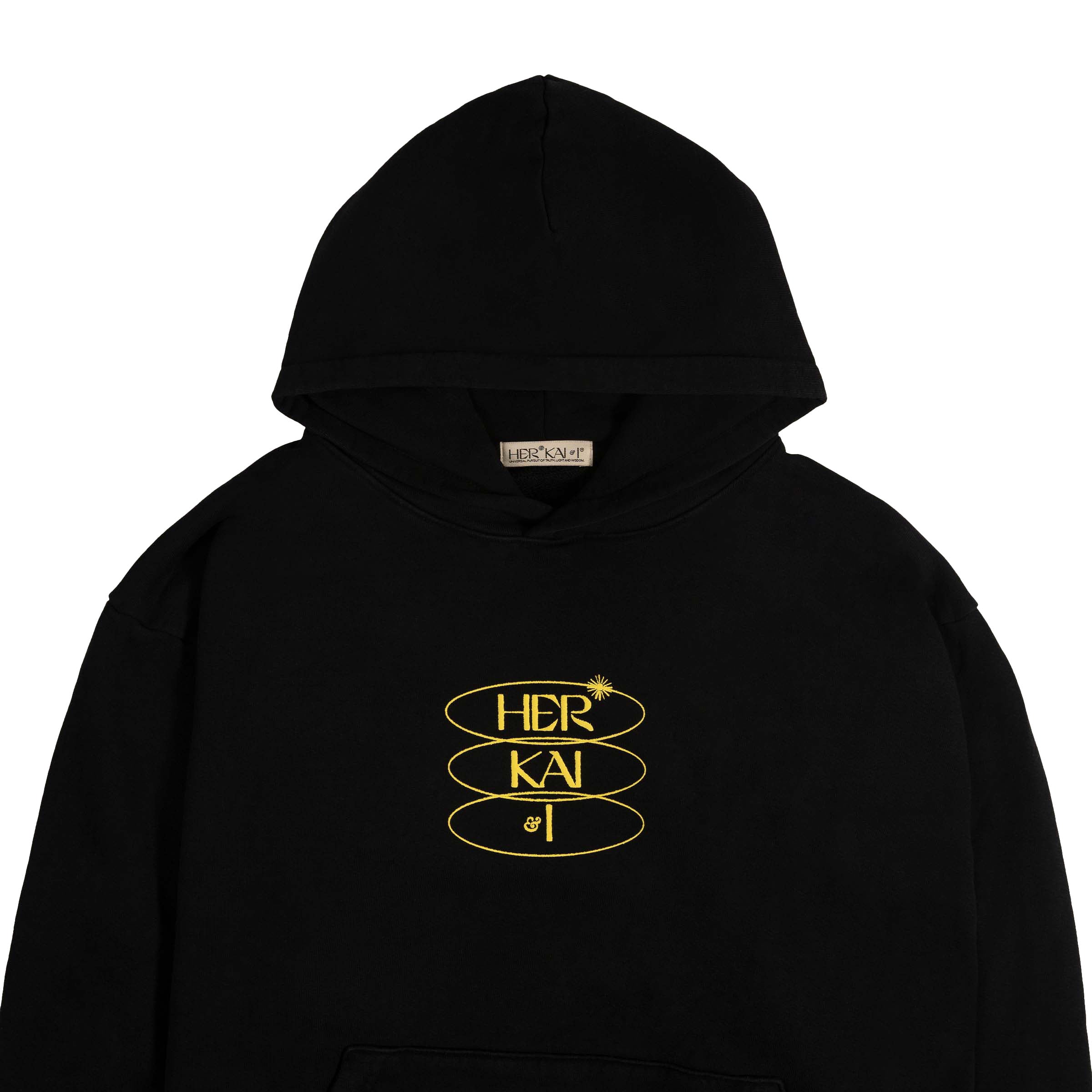 HER KAI & I LOGO GRAPHIC ON HER KAI & I HOODIE SWEATSHIRT