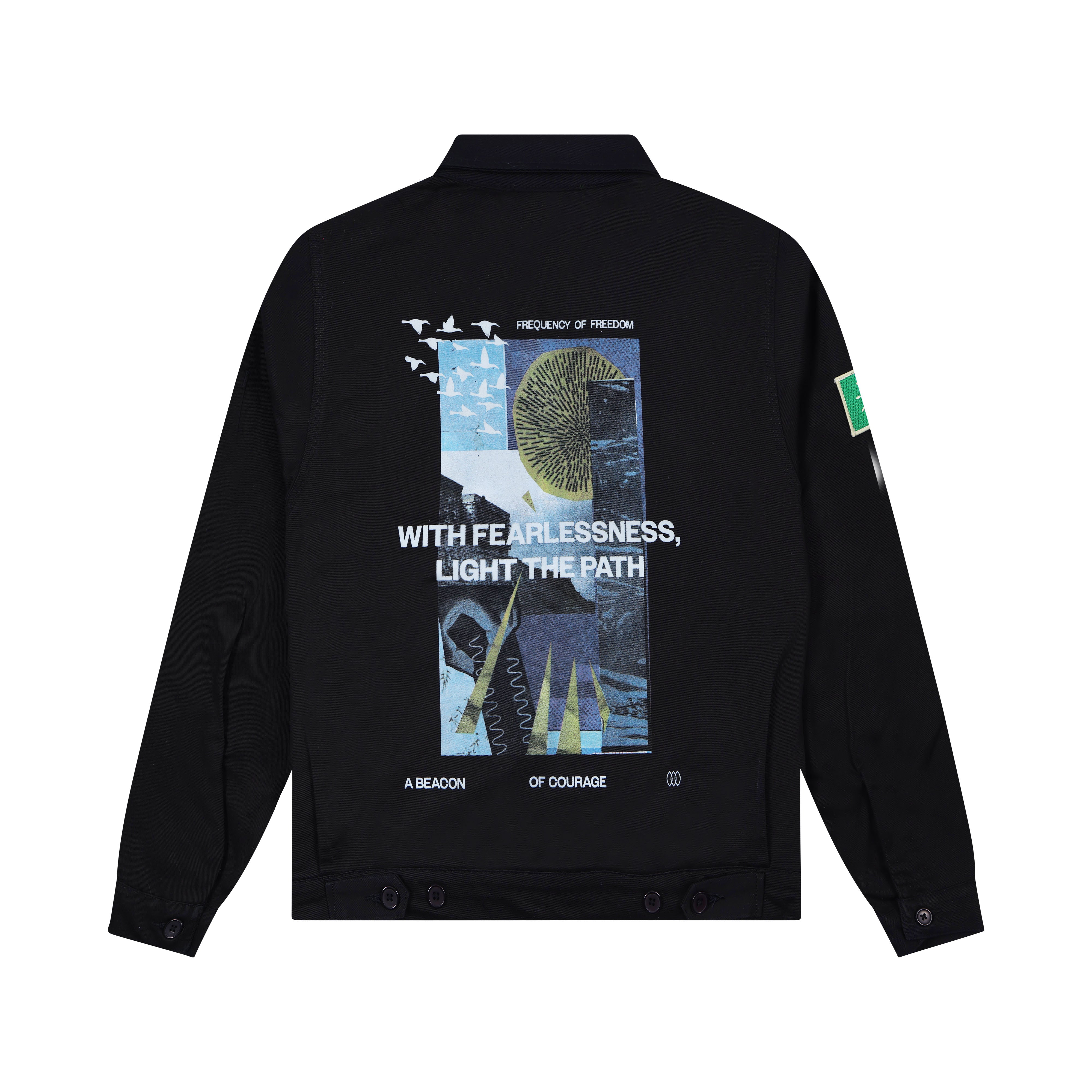 FREEDOM IN UNION WORK JACKET - BLACK