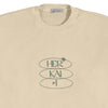 DETAIL VIEW OF HER KAI & I LOGO ON FRONT OF BOUNDLESS IN DIVINITY CREWNECK - BY HER KAI & I KYRIE