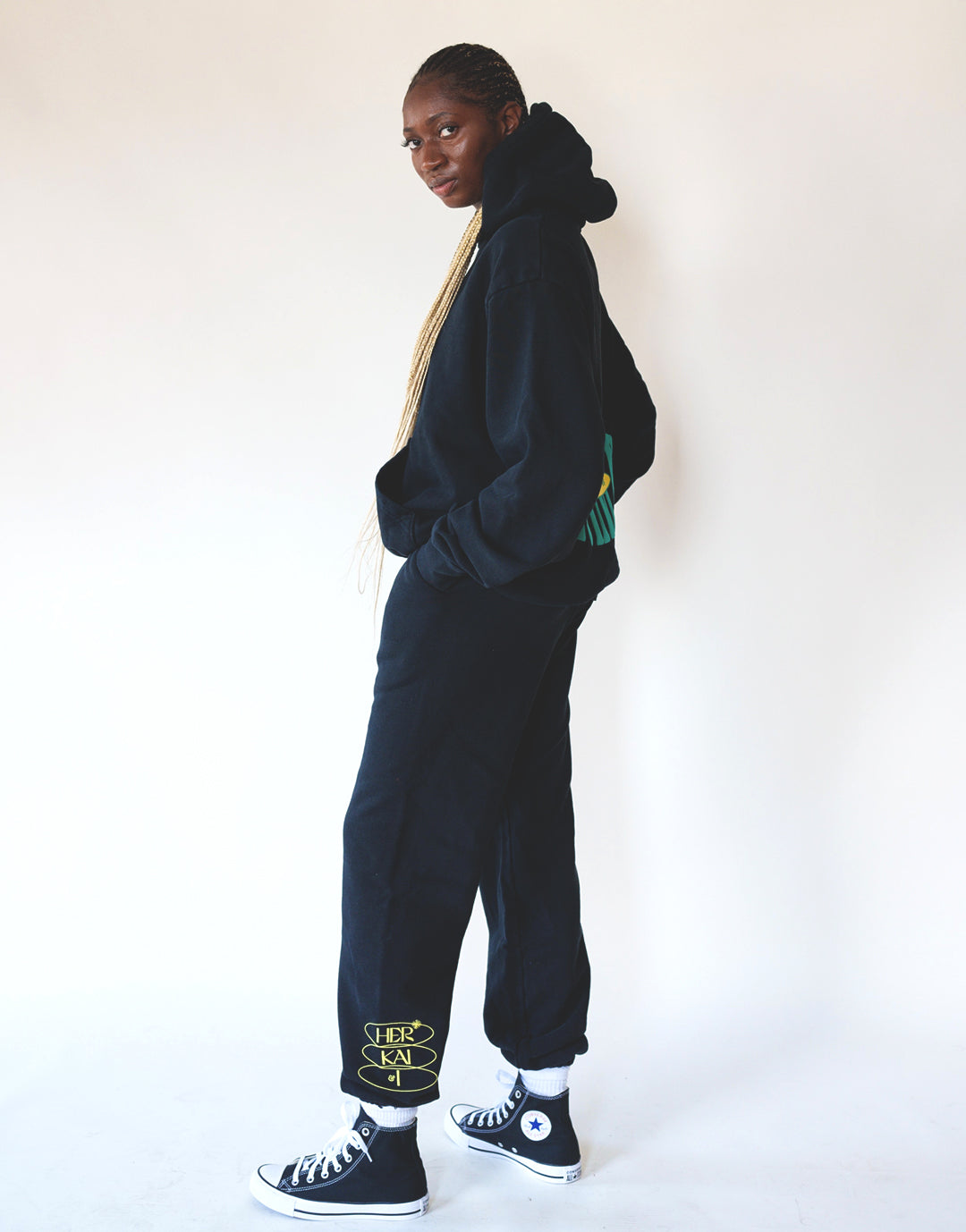 BOUNDLESS IN DIVINITY JOGGERS - BLACK BEAUTY – HER KAI & I